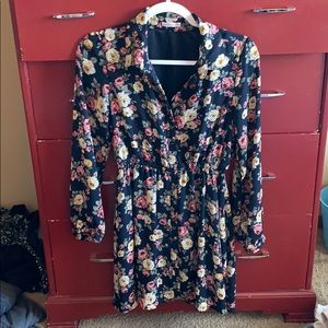 Long sleeve floral dress